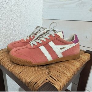 Gola Women's Coral and White Sneakers